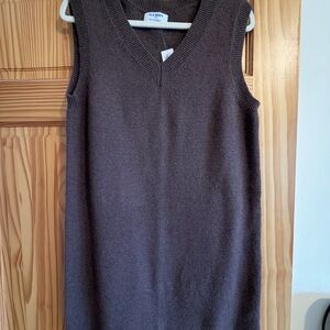 Old Navy Sleeveless Brown Sweater Dress